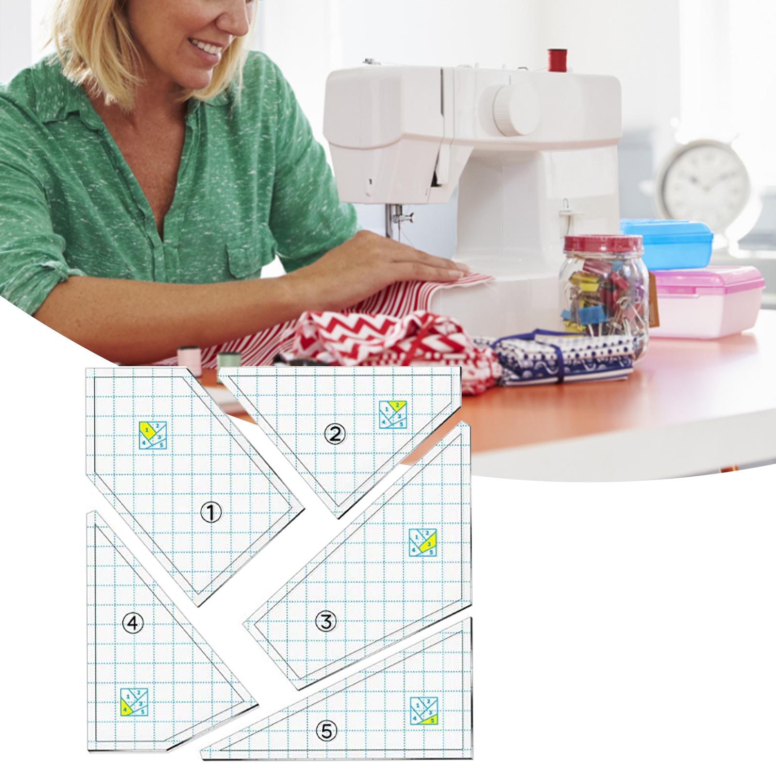 5X Quilting Rulers and Template, Quilting Supplies Set 
